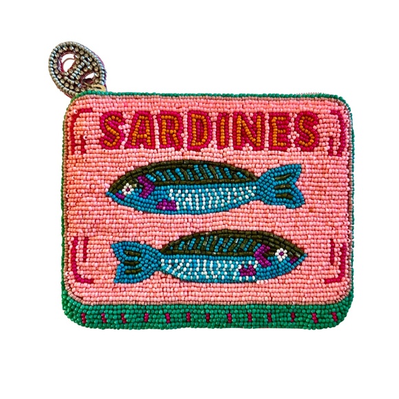 Sardine Coin Purse, Sardines in Tin Can Coin Pouch, Fish, Sea Life - Picture 3 of 4